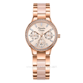 Alexandre Christie Passion AC 2A94 BF Rosegold Combinasi Pink Dual Tone Stainless Steel Acetate Strap
